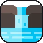 Waterfall Development SVG Icon